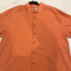 Jamaican Jaxx Men’s XL 100% Silk Button Down